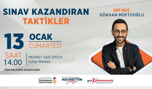 Gri Koç, Gençlere Sınav Kazandıran Taktikleri Anlatacak