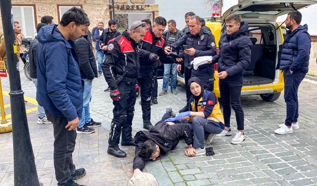 Ticari taksi sürücüsü, motosiklet sürücüsünü tabanca ile vurarak yaraladı