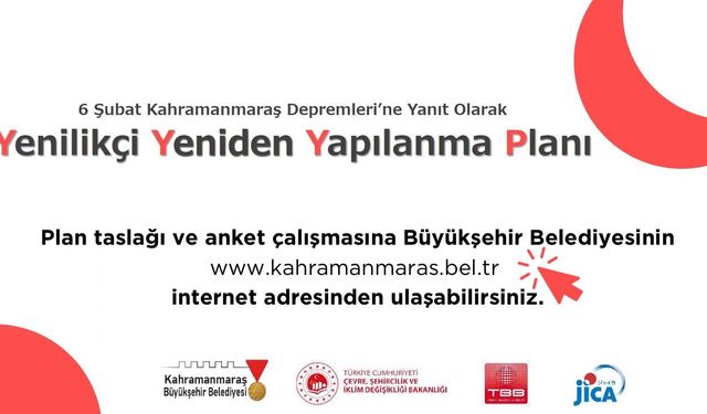 Yenilikçi Yeniden Yapılanma Taslak Planı İçin Anket Başladı