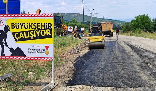 Büyükşehir, Göksun – Elbistan Bağlantı Yolunu Bakıma Aldı