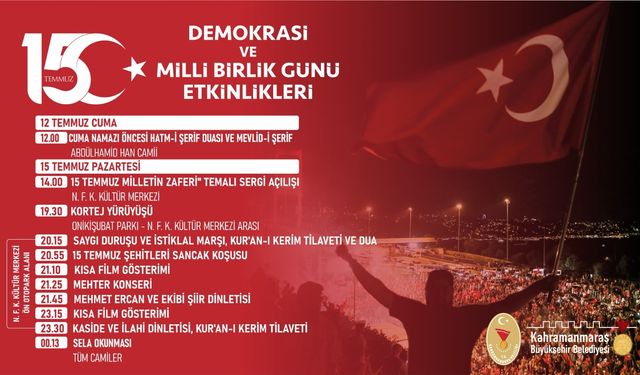 15 Temmuz Demokrasi ve Milli Birlik Günü Programında Buluşalım