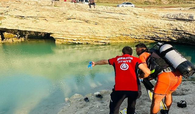 Tarsus'ta baraj gölüne giren genç boğuldu