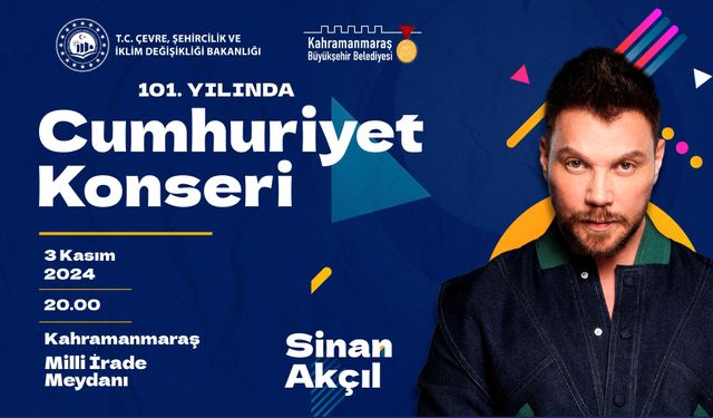 Sinan Akçıl, Cumhuriyet Konserinde Sahne Alacak