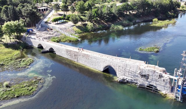 500 Yıllık Tarihi Köprünün Restorasyonunda Sona Gelindi