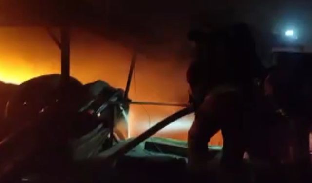 Kahramanmaraş'ta İş Yeri Yangını