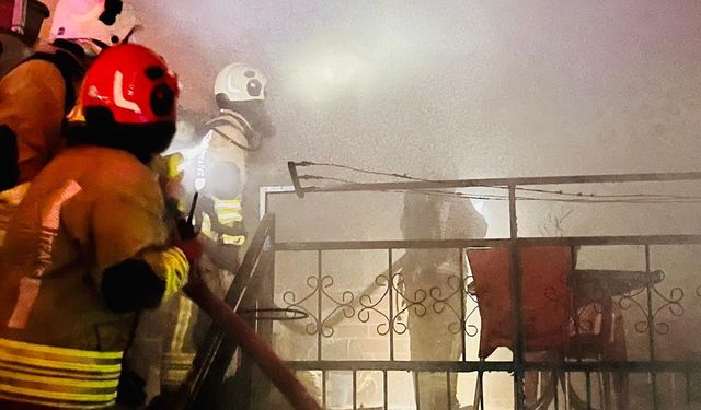 Kahramanmaraş'ta Metruk Evde Yangın