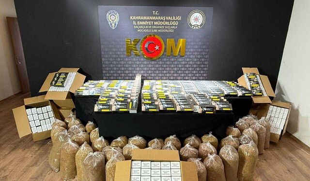 Kahramanmaraş’ta Uyuşturucu ve Kaçak Tütün Operasyonu