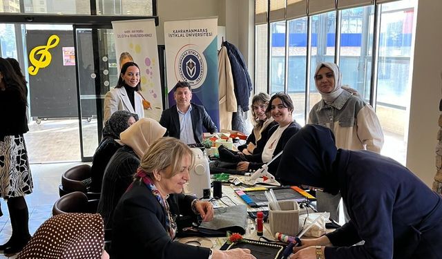 KİÜ’lü kadın akademisyenlerden Kadınlar Günü’ne özel DOKMER’de anlamlı atölye çalışması