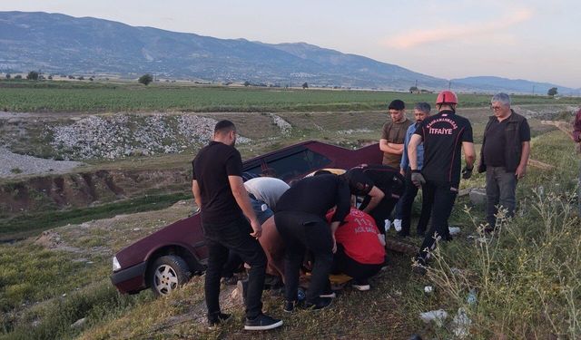 Kahramanmaraş’ta Otomobil Yoldan Çıktı: 1 Yaralı
