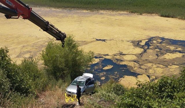 Kahramanmaraş’ta Otomobil Göl’e Düştü