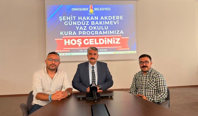 Onikişubat Belediyesi’nin ‘Minik Kalpler Yaz Okulu’nda Kuralar Çekildi