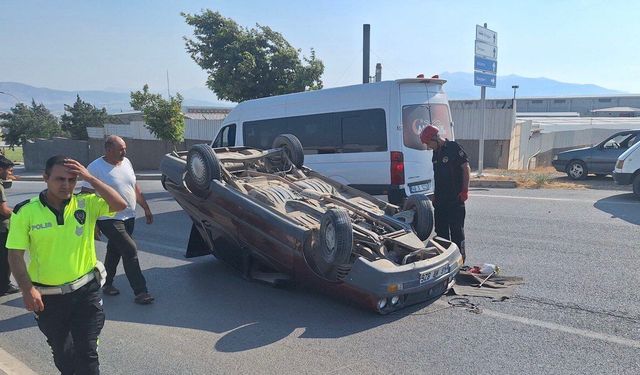 Kahramanmaraş’ta Otomobil Takla Attı: 2 Yaralı