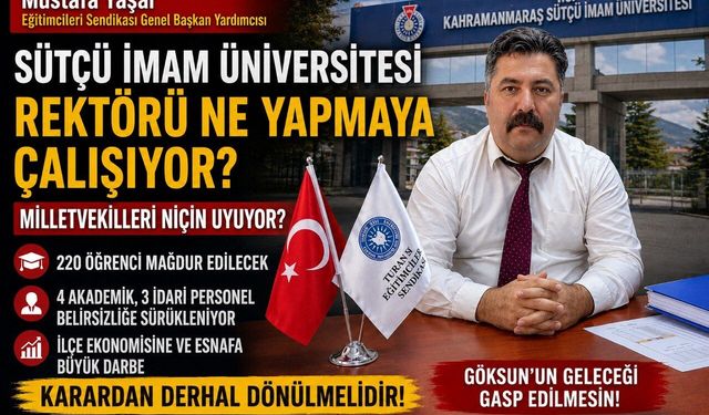 Göksun Uygulamalı Bilimler Yüksekokulu’nda Bölüm Taşınması Tepkisi