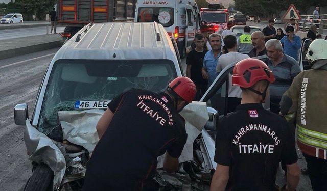 Kahramanmaraş’ta Zincirleme Trafik Kazası: 4 Kişi Yaralandı