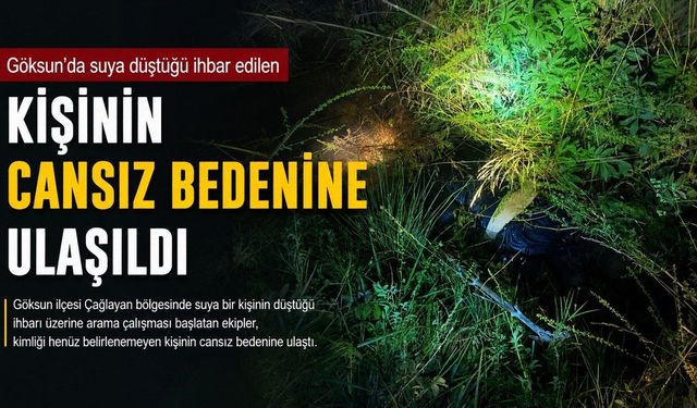 Kahramanmaraş’ta Su Kanalında Ceset Bulundu
