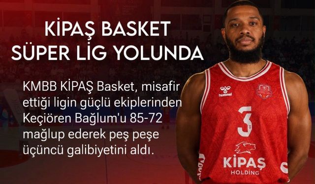 KİPAŞ İstiklal Basket’ten Üst Üste Üçüncü Galibiyet