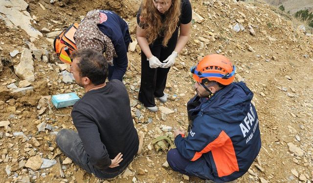 Kahramanmaraş’ta Dağlık Arazide Fenalaştı AFAD Yetişti