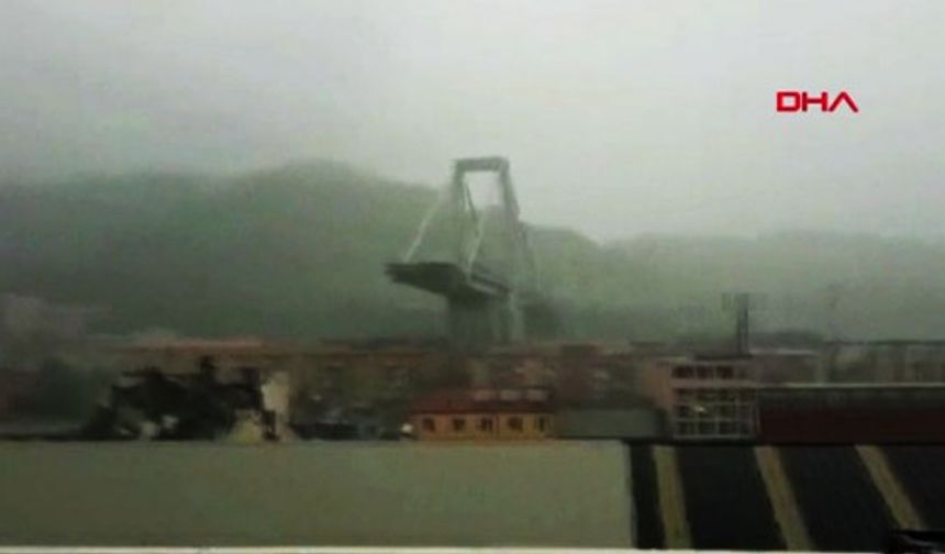 İtalya'da facia! köprü çöktü, onlarca kişi yaşamını yitirdi