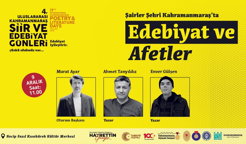 Kahramanmaraş'ta Usta İsimler Edebiyat Dünyasına Işık Tutacak