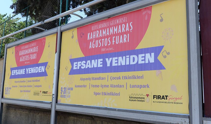 Kahramanmaraş'ta Ağustos Fuarı Heyecanı Tüm Şehri Sardı