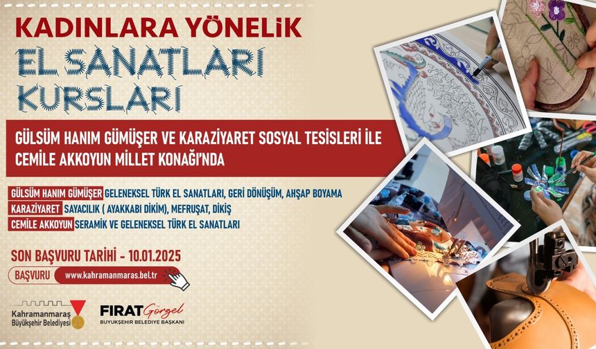 Büyükşehir’in Kadınlara Yönelik Kurslarında Yeni Dönem Başvuruları Başladı