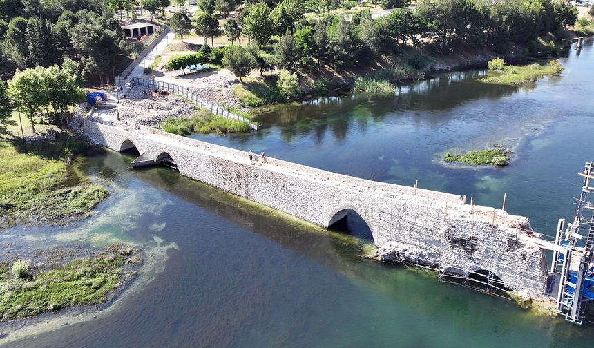 500 Yıllık Tarihi Köprünün Restorasyonunda Sona Gelindi
