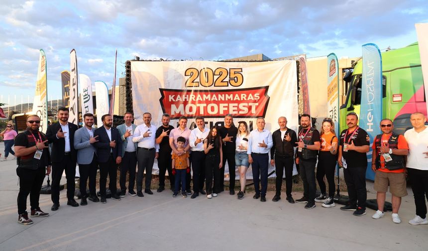 Kahramanmaraş Motofest’i 3 günde 78 bin vatandaş ziyaret etti