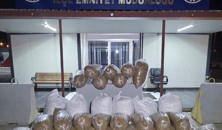 Kahramanmaraş'ta 449 Kilogram Kaçak Tütün Ele Geçirildi
