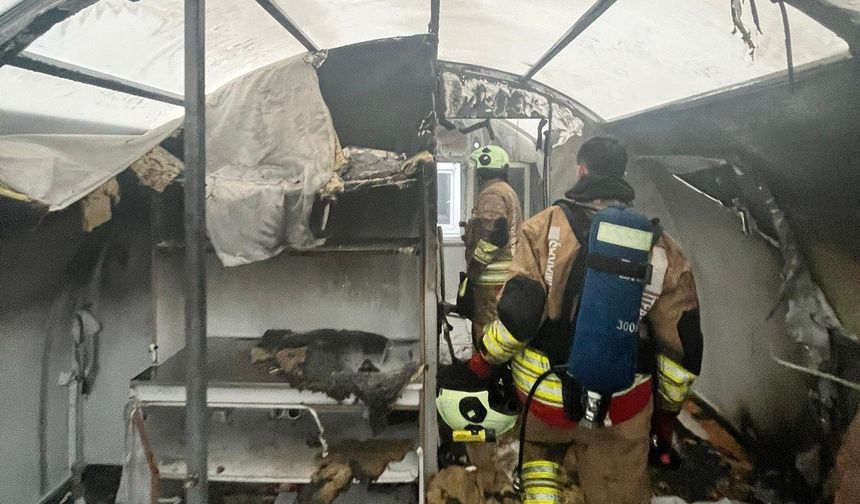 Kahramanmaraş'ta Konteyner Kentte Yangın Paniği