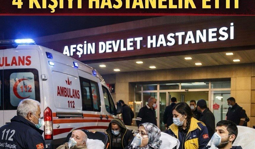 Kahramanmaraş’ta Sobadan Sızan Gaz 4 Kişi Hastanelik Etti