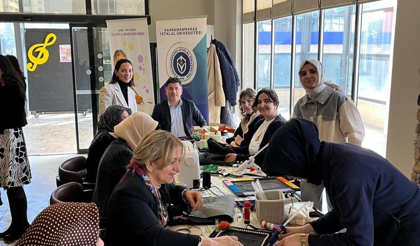 KİÜ’lü kadın akademisyenlerden Kadınlar Günü’ne özel DOKMER’de anlamlı atölye çalışması