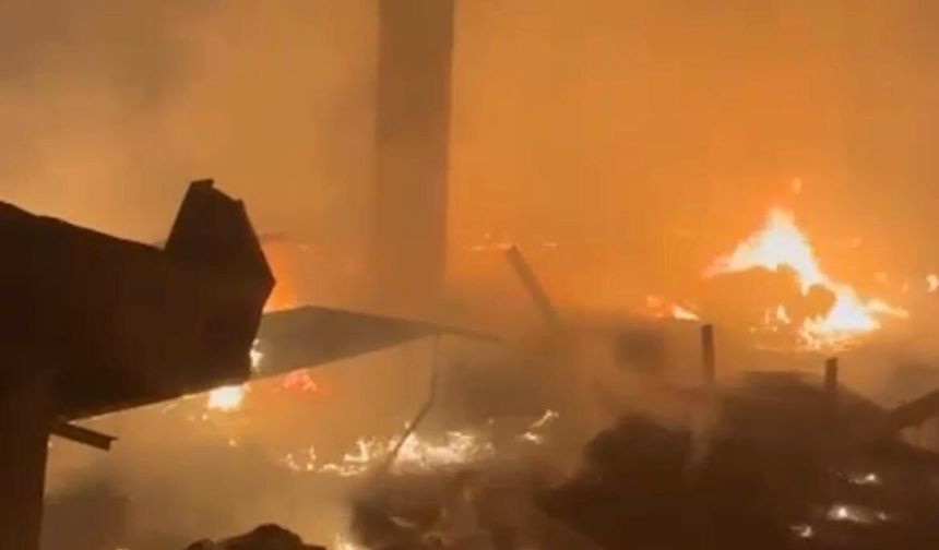 Kahramanmaraş’ta Çırçır Fabrikasında  Yangın