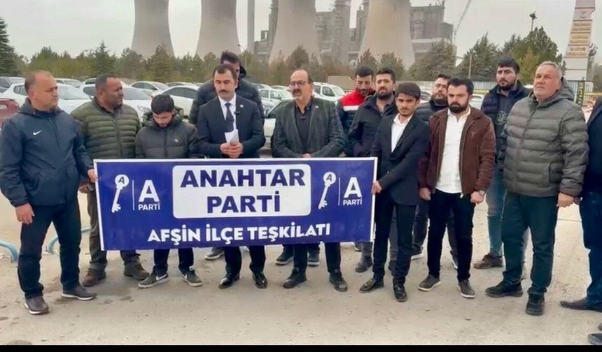Anahtar Partili Özcan’dan Termik Santral Önünde Sert Açıklama