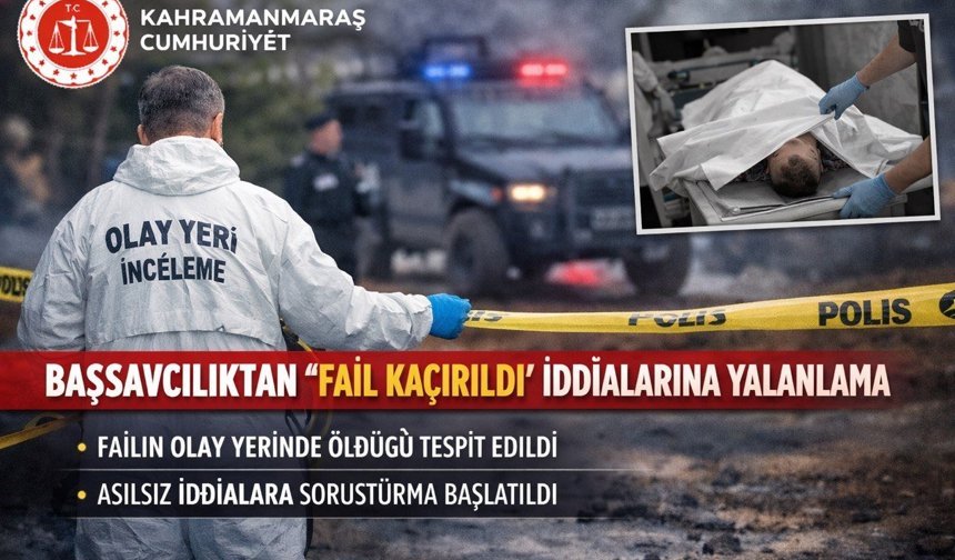 Başsavcılıktan “Fail Kaçırıldı” İddialarına Yalanlama