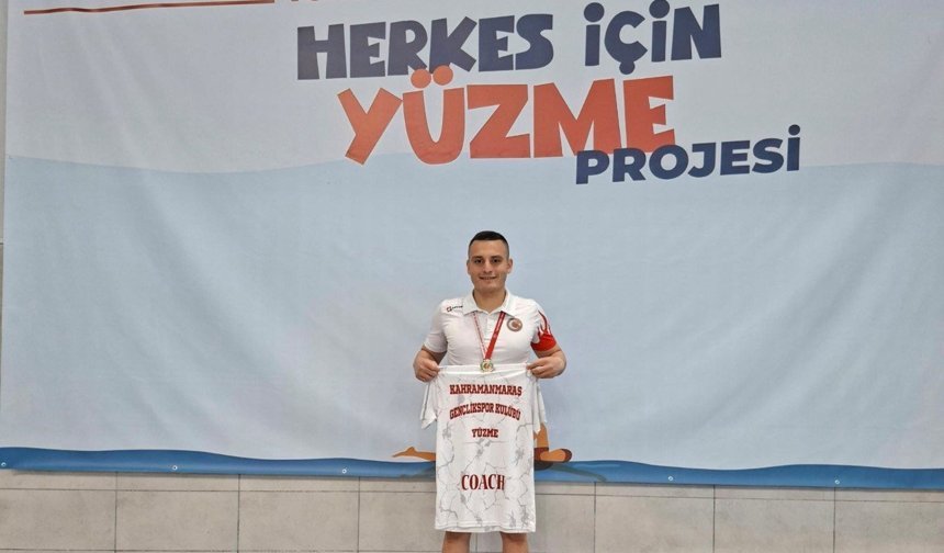 Kahramanmaraşlı Yüzücü Doğukan Demir Türkiye Şampiyonu Oldu