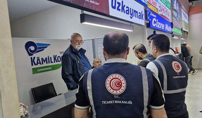 Kahramanmaraş’ta Bayram Öncesi Terminalde Sıkı Denetim