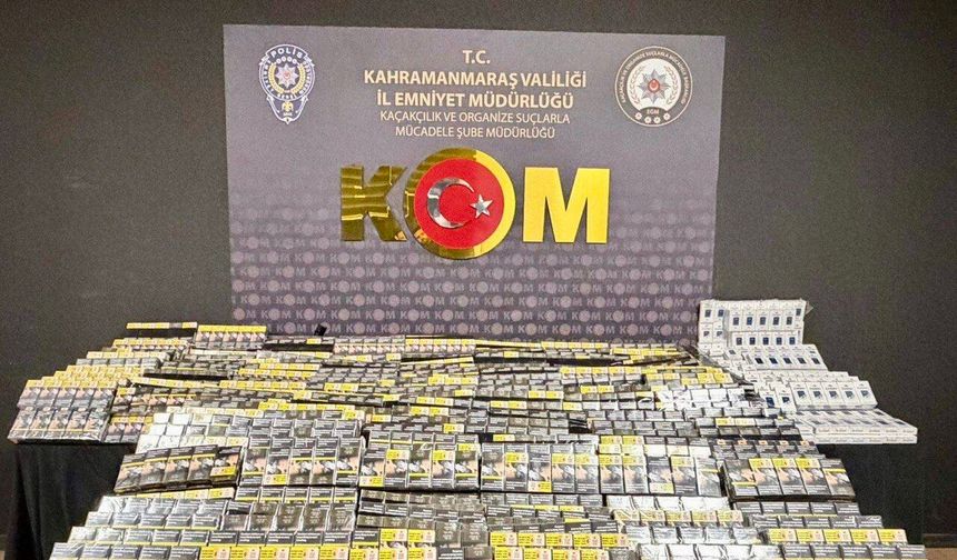 Kahramanmaraş’ta Kaçak Tütün ve Sigara Operasyonu: 7 Şüpheliye İşlem