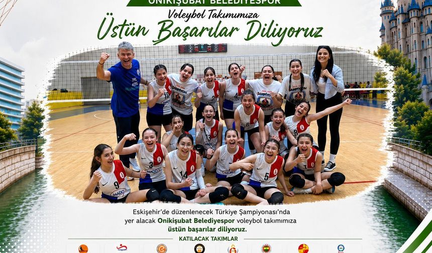 Onikişubat Belediyespor Midi Kız Voleybol Takımı Türkiye Şampiyonası Yolunda