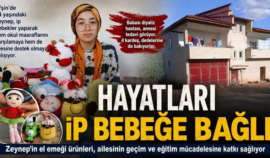 Afşin’de Lise Öğrencisi Zeynep, Okul Masrafları İçin El Emeği Ürünler Yapıyor