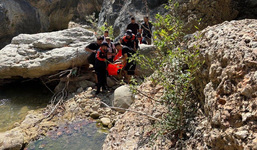 Kahramanmaraş’ta Şelale Kanyonu’na Düşen Vatandaş Kurtarıldı