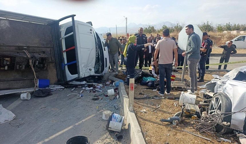 Kahramanmaraş’ta Feci Kaza: 1 Ölü, 7 Yaralı