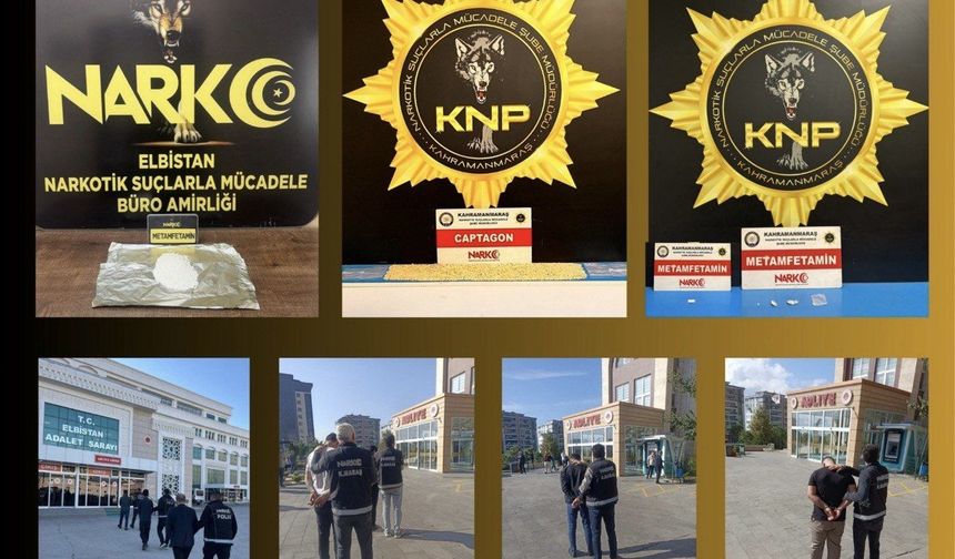 Kahramanmaraş’ta yasaklı madde operasyonu: 5 tutuklama