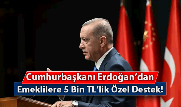 Cumhurbaşkanı Erdoğan'dan Emeklilere 5 Bin TL'lik Özel Destek