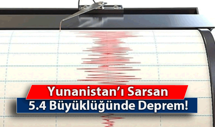 Yunanistan'ı Sarsan 5.4 Büyüklüğünde Deprem!