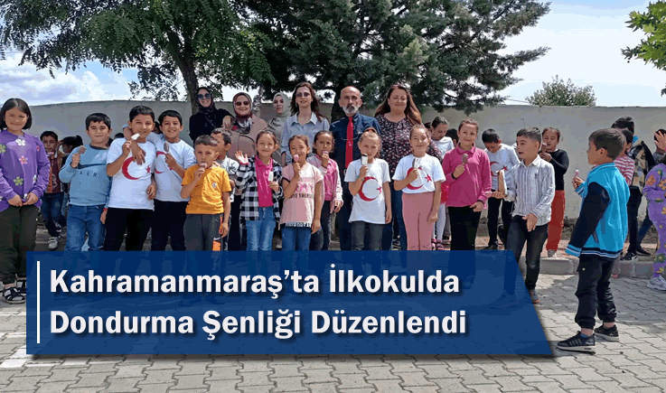 Kahramanmaraş'ta İlkokulda Dondurma Şenliği Düzenlendi