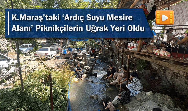 Kahramanmaraş'taki ‘Ardıç Suyu Mesire Alanı' Piknikçilerin Uğrak Yeri Oldu