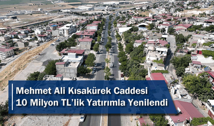 Mehmet Ali Kısakürek Caddesi 10 Milyon TL’lik Yatırımla Yenilendi