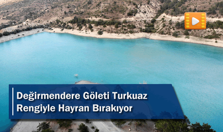 Değirmendere Göleti Turkuaz Rengiyle Hayran Bırakıyor