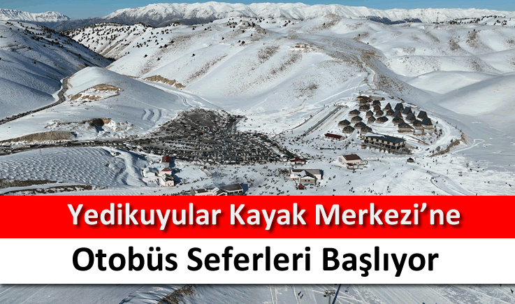 Yedikuyular Kayak Merkezi'ne Otobüs Seferleri Başlıyor