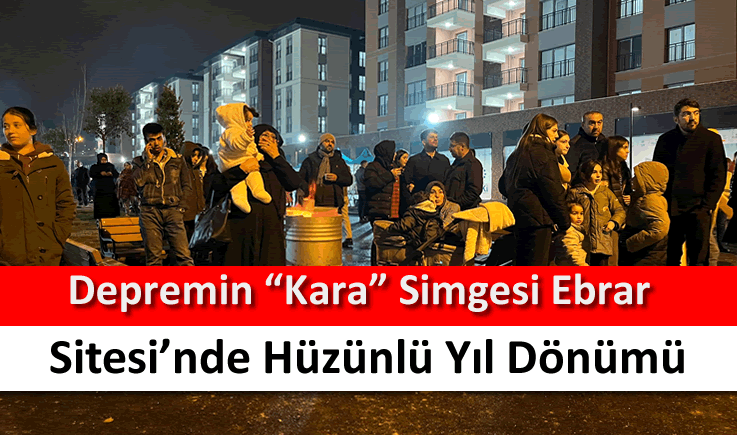 Depremin "Kara" simgesi Ebrar Sitesi'nde hüzünlü yıl dönümü